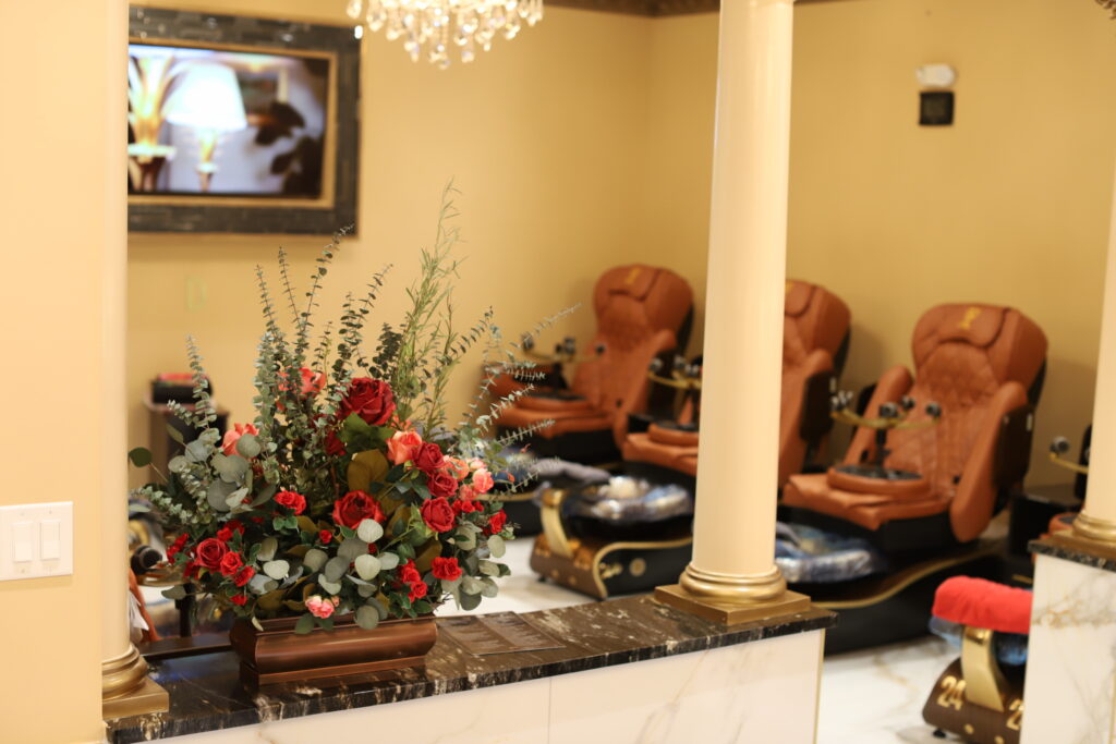 products used for pedicure in salon