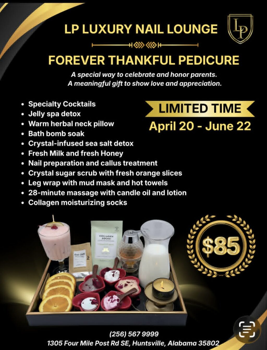 Forever thankful pedicure